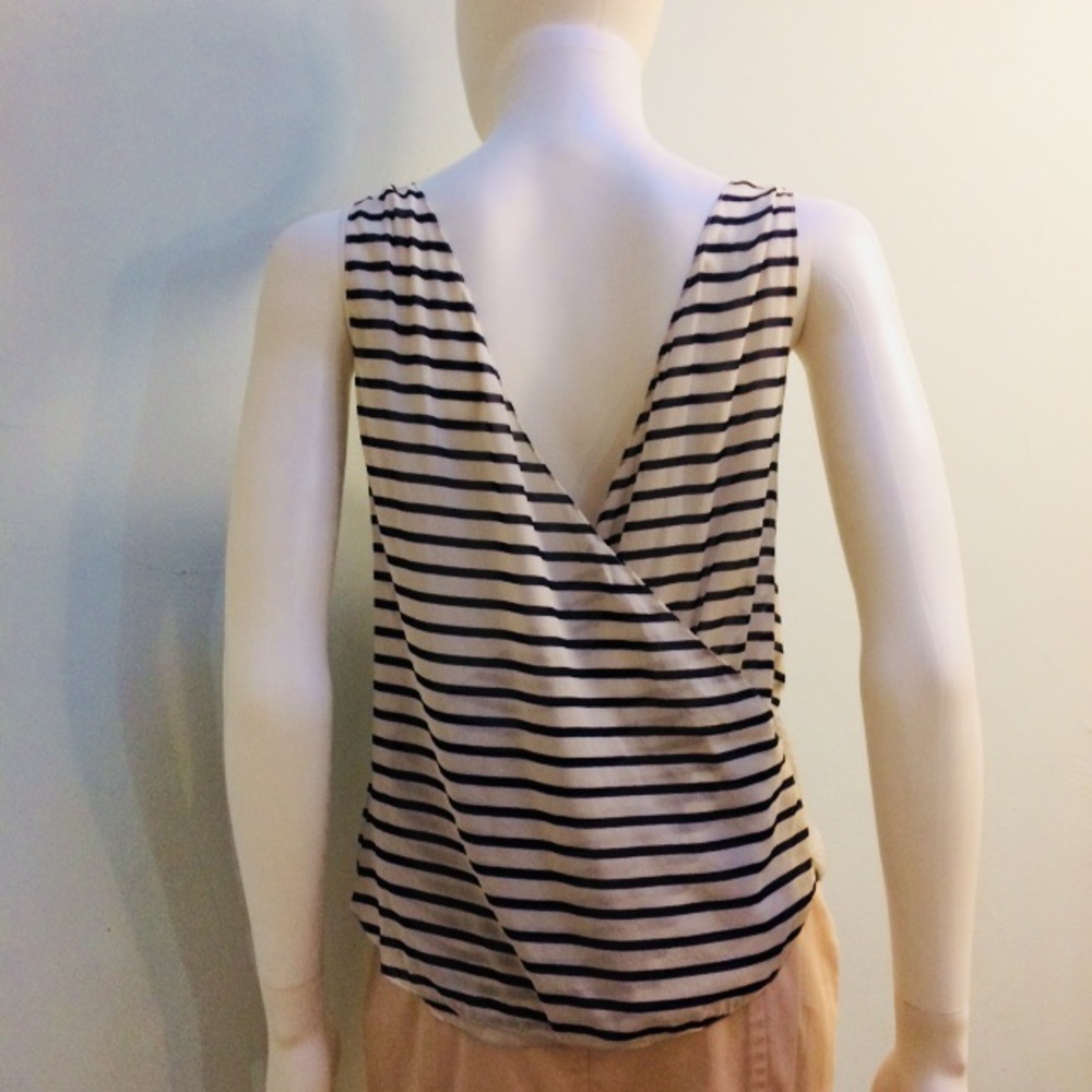 3.1 Phillip Lim Chiffon Back Jersey Tank